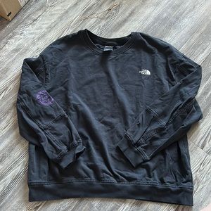 northface black long sleeve shirt